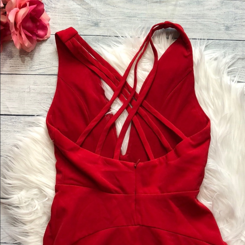 NWT NBD Revolve Red Ride or Die Mini Dress - Picture 7 of 7